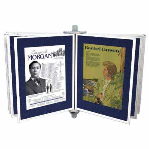 Best-Rite White Matboard Full View Swinging Display Panels - 10 Panel