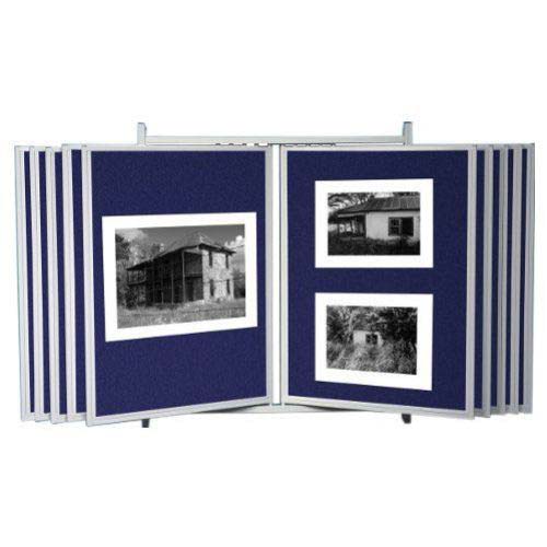 Best-Rite White Matboard Swinging Wall Display Panels - 10 Panel