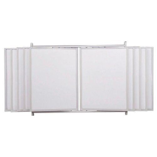 Best-Rite White Matboard Swinging Wall Display Panels - 20 Panel