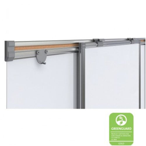 Best-Rite Whiteboard Track System - 8' Track and 1 Sliding Whiteboard Panel