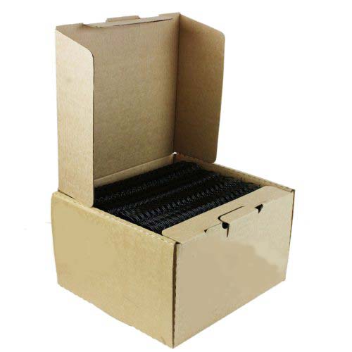 Black 1-1/4" 2:1 Pitch Twin Loop Wire - 50pk