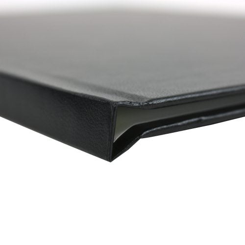 Black 1/2" Thermal Binding Hard Covers – Kivar – 100/Pack