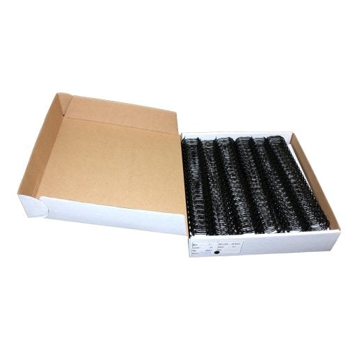 Black 1" 2:1 Pitch Twin Loop Wire - 50pk