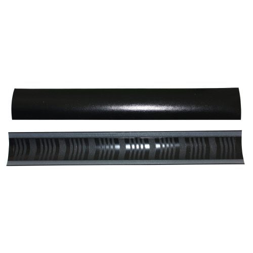 Black 11" Medium Powis Parker Fastback Composition Strips  (400/Case) - 56MFBCOMPBLK