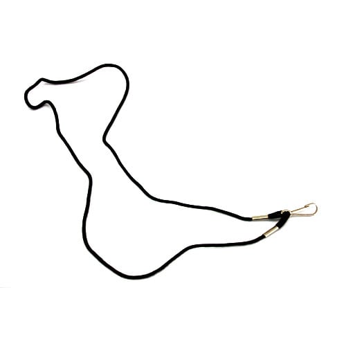 Black 28" Round Cord Lanyard - 1/16" - 100pk