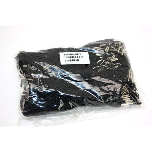 Black 28" Round Cord Lanyard - 1/16" - 100pk