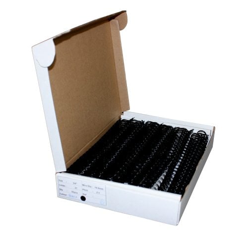 Black 3/4" 2:1 Pitch Twin Loop Wire - 50pk