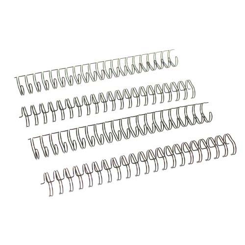 Black 3/4" 2:1 Pitch Twin Loop Wire - 50pk