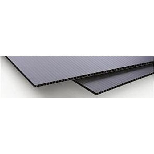 Black 4mm Corrugated Plastic Mounting Board 24" x 18" - 10pk