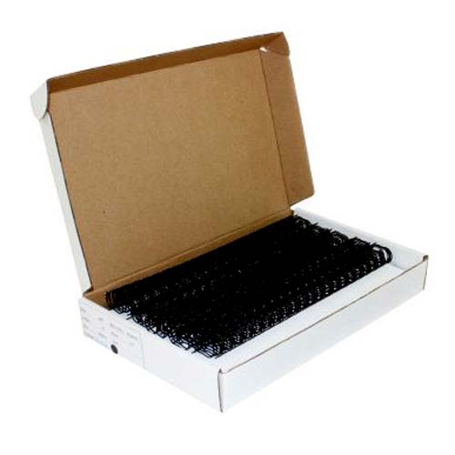 Black 5/8" 2:1 Pitch Twin Loop Wire - 50pk