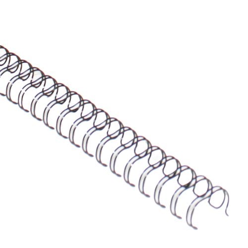 Black 5/8" 2:1 Pitch Twin Loop Wire - 50pk