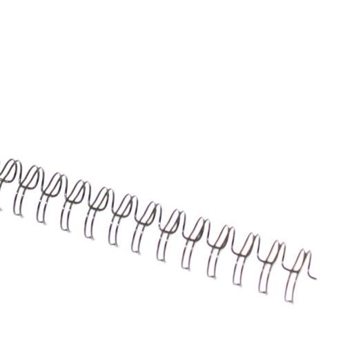 Black 7/16" 3:1 Pitch Twin Loop Wire - 100pk