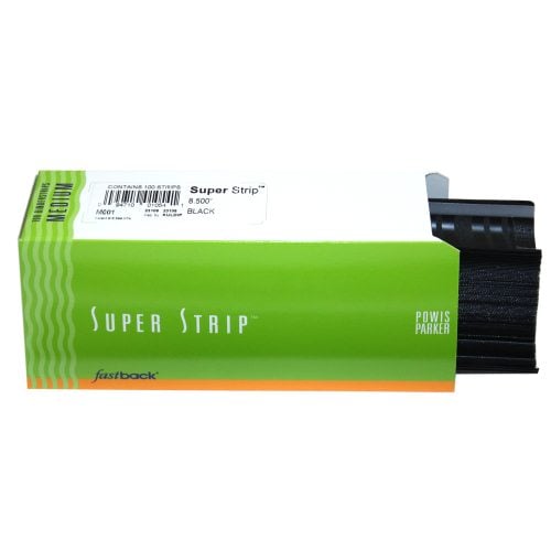 Black 8.5" Medium Powis Parker Fastback Super Strips - M001