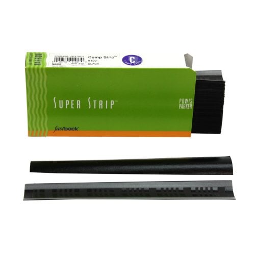 Black 8.5" Narrow Powis Parker Fastback Composition Strips - NA001