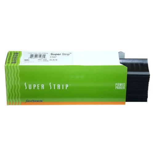 Black 8.5" Narrow Powis Parker Fastback Super Strips - N001