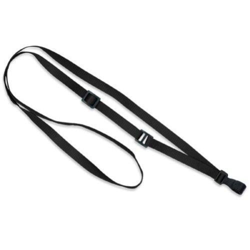 Black Adjustable Lanyard With Wide No-Twist Plastic Hook - 100pk