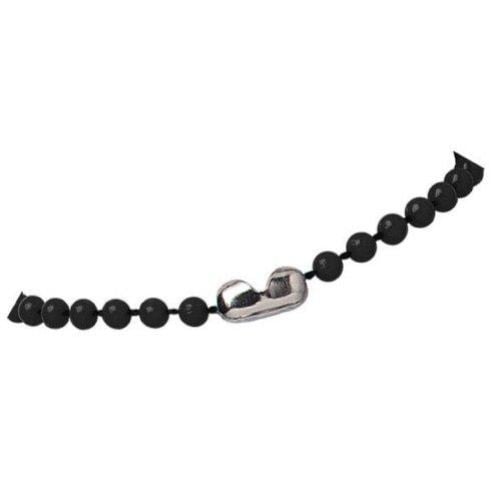 Black Colored Plastic 38" Beaded Neck Chains - 100pk