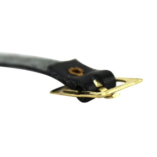 Black Genuine Leather Luggage Straps - 25pk