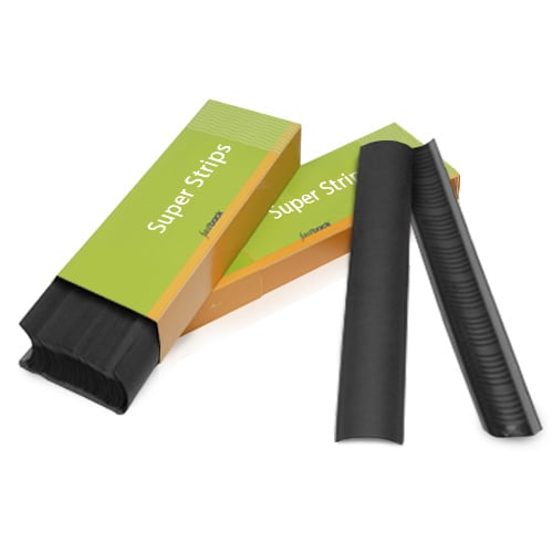 Black 14" Medium Powis Parker Fastback Super Strips - 400pk