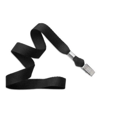 Black Microweave Lanyard with NPS Bulldog Clip - 100pk