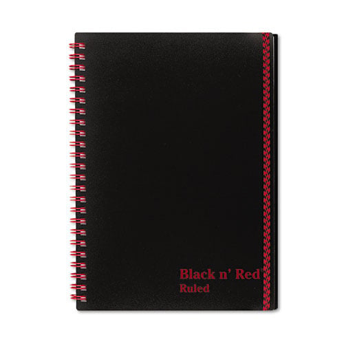 Black n Red 5-7/8" x 8-1/4" Ruled Perforated Notebook - C67009