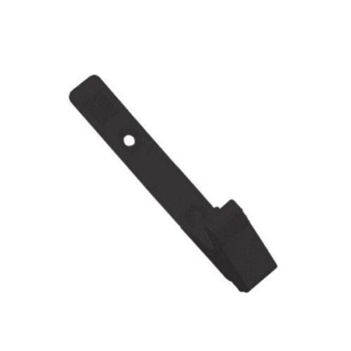 Black Plastic Straps with Knurled Thumb-Grip Clips - 100pk