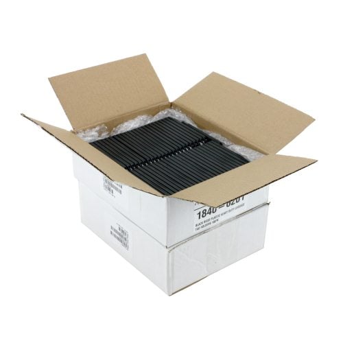 Black Rigid Plastic Heavy Duty Luggage Tag Holders - 100pk