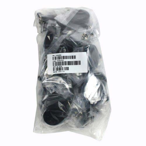 Black Round Badge Reel with Spring Clip - 25pk