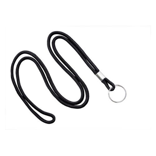 Round Cord Lanyard with Ring - 1/8" - 100pk
