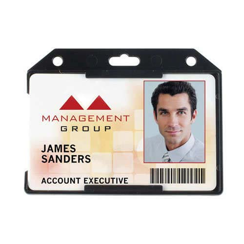 BuyBinding Black Convertible Card Holder - 50 Pack, Fits Standard Cards ...