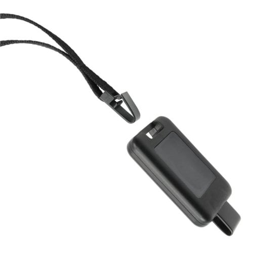 Black SlimReel System 3/8" Lanyard/Badge Reel Combination - 100pk