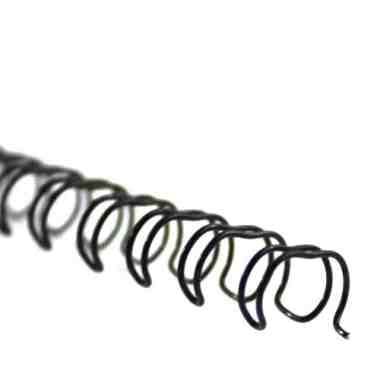 5/8" Black Spiral-O 19 Loop Wire Binding Combs - 100pk