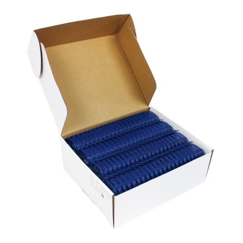 Blue 1-1/4" 2:1 Pitch Twin Loop Wire - 100pk