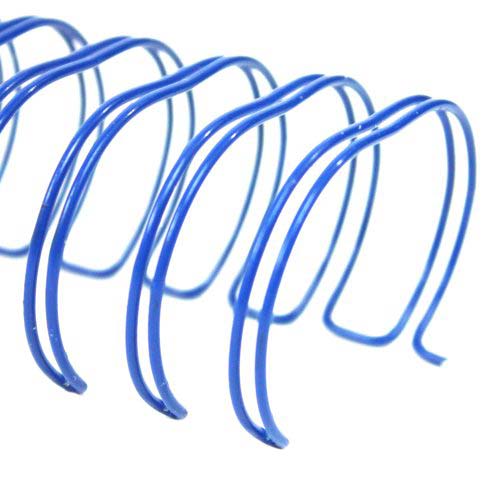 Blue 1-1/4" 2:1 Pitch Twin Loop Wire - 100pk