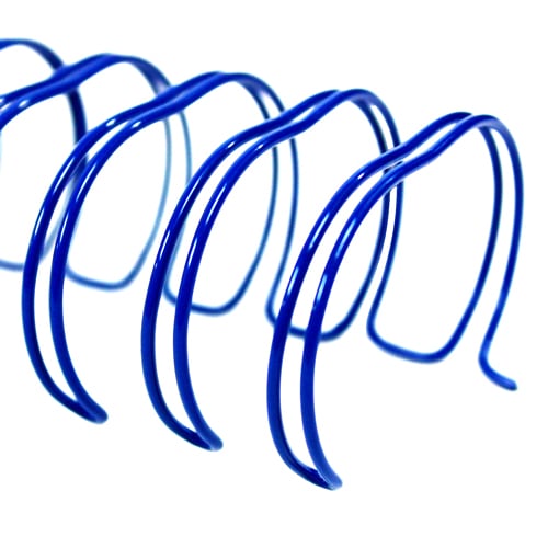 Blue 1" 2:1 Pitch Twin Loop Wire - 50pk