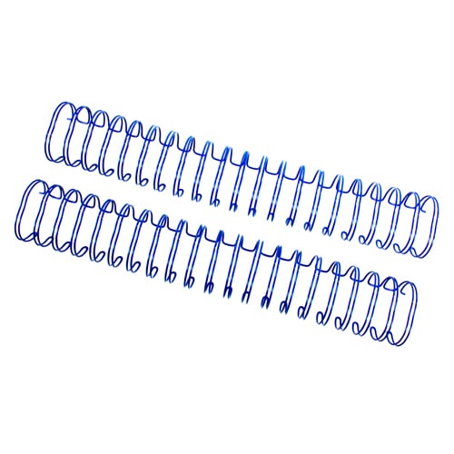 Blue 1" 2:1 Pitch Twin Loop Wire - 50pk
