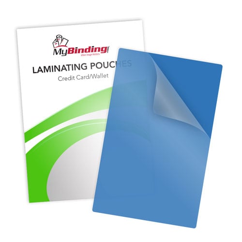 Blue 10mil Credit Card Laminating Pouches - 100pk
