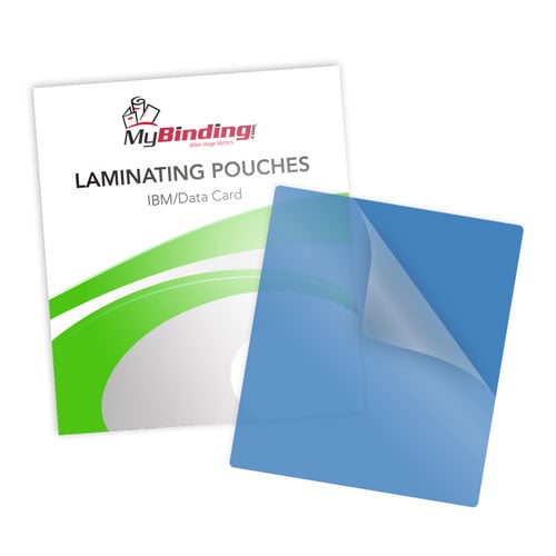 Blue 10mil IBM Data Laminating Pouches - 100pk