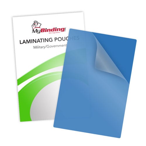 Blue 10mil Military Laminating Pouches - 100pk