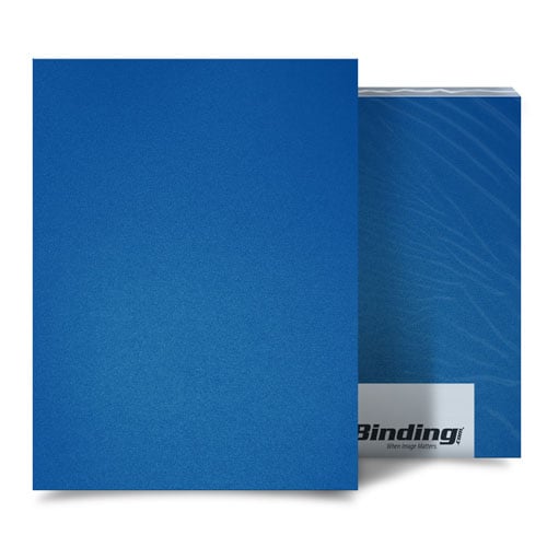Blue 16mil Sand Poly 5.5" x 8.5" Binding Covers - 25pk