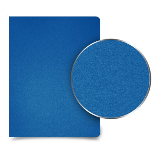 Blue 16mil Sand Poly 8.75" x 11.25" Binding Covers - 25pk