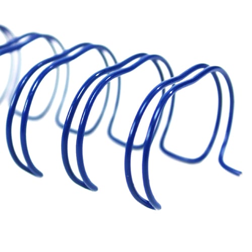 Blue 3/4" 2:1 Pitch Twin Loop Wire - 50pk
