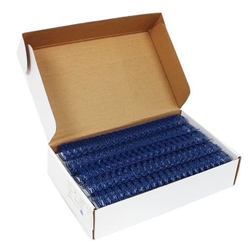 Blue 3/4" 2:1 Pitch Twin Loop Wire - 50pk