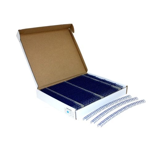 Blue 5/16" 3:1 Pitch Twin Loop Wire - 100pk