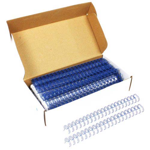 Blue 5/8" 2:1 Pitch Twin Loop Wire - 50pk