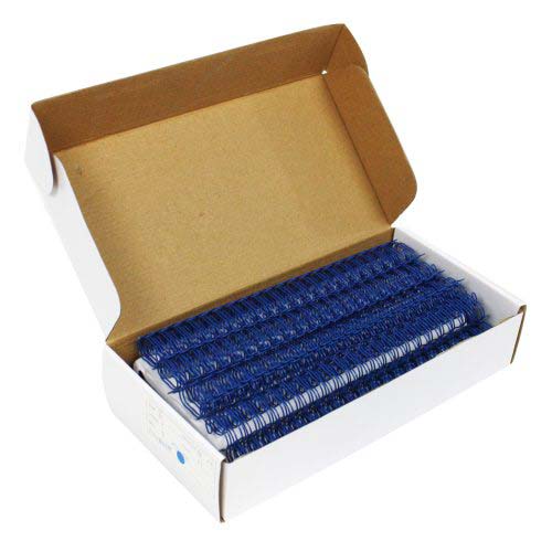 Blue 5/8" 2:1 Pitch Twin Loop Wire - 50pk