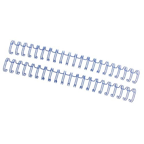 Blue 5/8" 2:1 Pitch Twin Loop Wire - 50pk