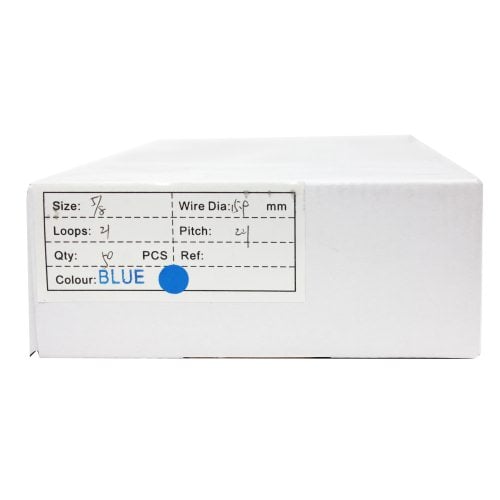 Blue 5/8" 2:1 Pitch Twin Loop Wire - 50pk