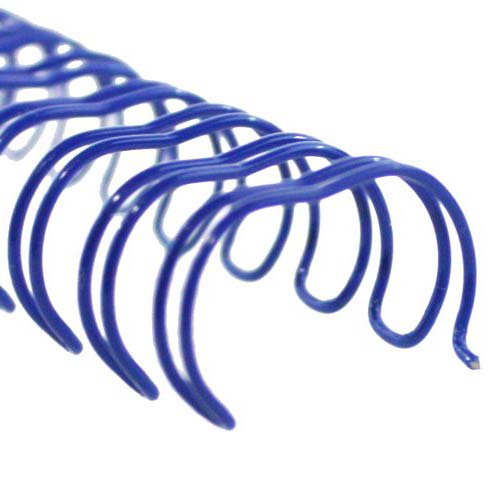 Blue 7/16" 3:1 Pitch Twin Loop Wire - 100pk