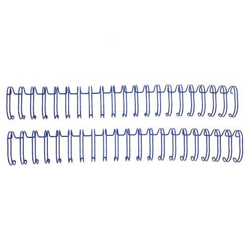 Blue 7/8" 2:1 Pitch Twin Loop Wire - 50pk